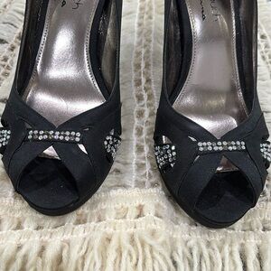 The Touch Of Nina Satin heels